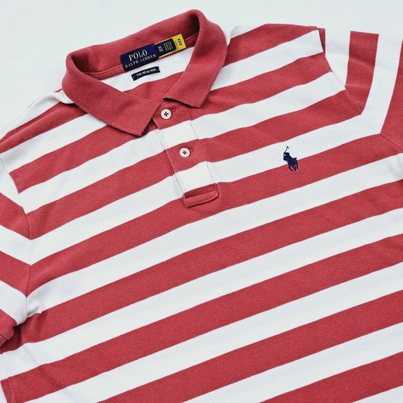 Polo Ralph Lauren Dresses & Skirts - Polo Ralph Lauren Womens XL Mesh Mini Dress Red Striped Preppy Ivy Coastal